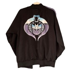 T9 Y2K‎ Vintage Transformers Cobra Autobot Logo Track Jacket Black Purple S